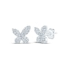 Thumbnail Image 1 of Monique Lhuillier Bliss Lab-Grown Diamond Butterfly Stud Earrings 1/4 ct tw Platinum-Plated Sterling Silver
