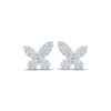 Thumbnail Image 2 of Monique Lhuillier Bliss Lab-Grown Diamond Butterfly Stud Earrings 1/4 ct tw Platinum-Plated Sterling Silver