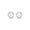 Thumbnail Image 2 of THE LEO Diamond Halo Stud Earrings 7/8 ct tw 14K White Gold