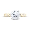 Thumbnail Image 3 of Now + Forever Lab-Grown Diamonds Round-Cut Twist Shank Engagement Ring 2-1/15 ct tw 14K Yellow Gold