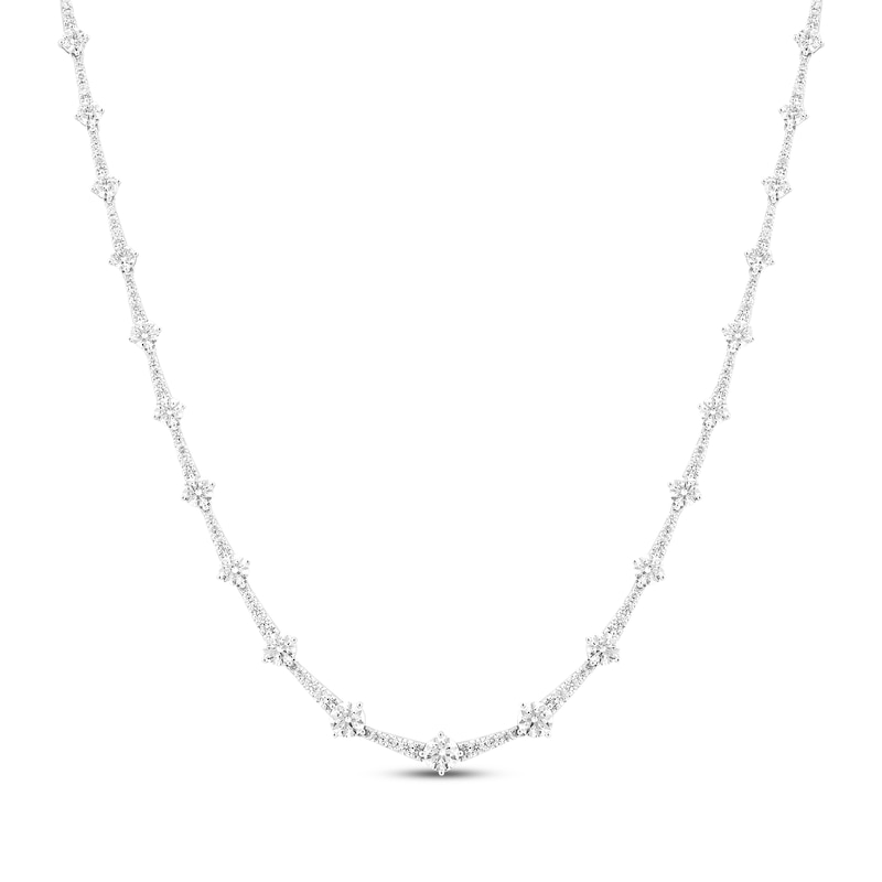 Main Image 1 of Milestones Lab-Grown Diamond Necklace 5 ct tw 10K White Gold 17"