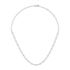 Thumbnail Image 2 of Milestones Lab-Grown Diamond Necklace 5 ct tw 10K White Gold 17"