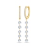 Thumbnail Image 1 of KAY Lab-Grown Diamonds Hoop Drop Earrings 1 ct tw 10K Yellow Gold