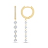 Thumbnail Image 3 of KAY Lab-Grown Diamonds Hoop Drop Earrings 1 ct tw 10K Yellow Gold