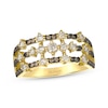 Thumbnail Image 1 of Le Vian Desert Diamonds Three-Row Ring 3/4 ct tw 14K Honey Gold
