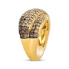 Thumbnail Image 2 of Le Vian Desert Diamonds Chocolate Ombré Crossover Ring 2-1/3 ct tw 14K Honey Gold