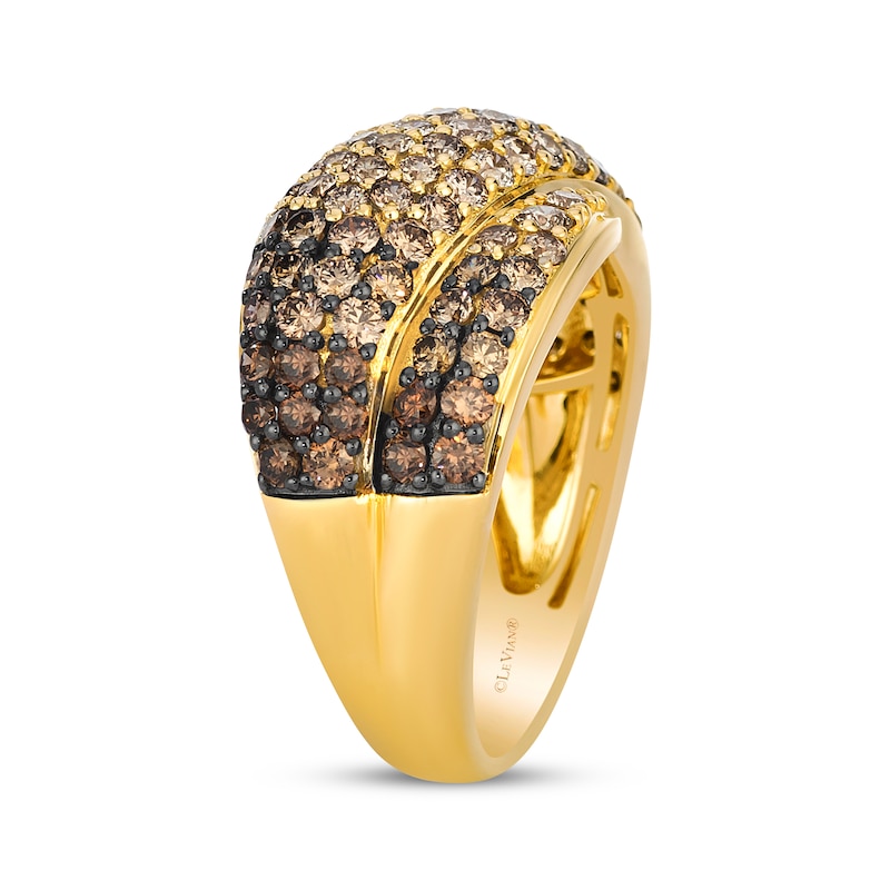 Main Image 2 of Le Vian Desert Diamonds Chocolate Ombré Crossover Ring 2-1/3 ct tw 14K Honey Gold
