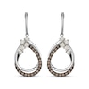 Thumbnail Image 2 of Le Vian Desert Diamonds Teardrop Frame Earrings 1/3 ct tw 14K Vanilla Gold