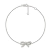 Thumbnail Image 1 of KAY Lab-Grown Diamonds Bow Bracelet 1/6 ct tw Sterling Silver 7.5"