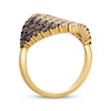 Thumbnail Image 3 of Le Vian Couture Chocolate Ombré and Vanilla Diamond Ring 2 ct tw 14K Honey Gold