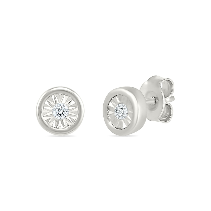 Main Image 2 of KAY Lab-Grown Diamonds Studs 1/20 ct tw Sterling Silver