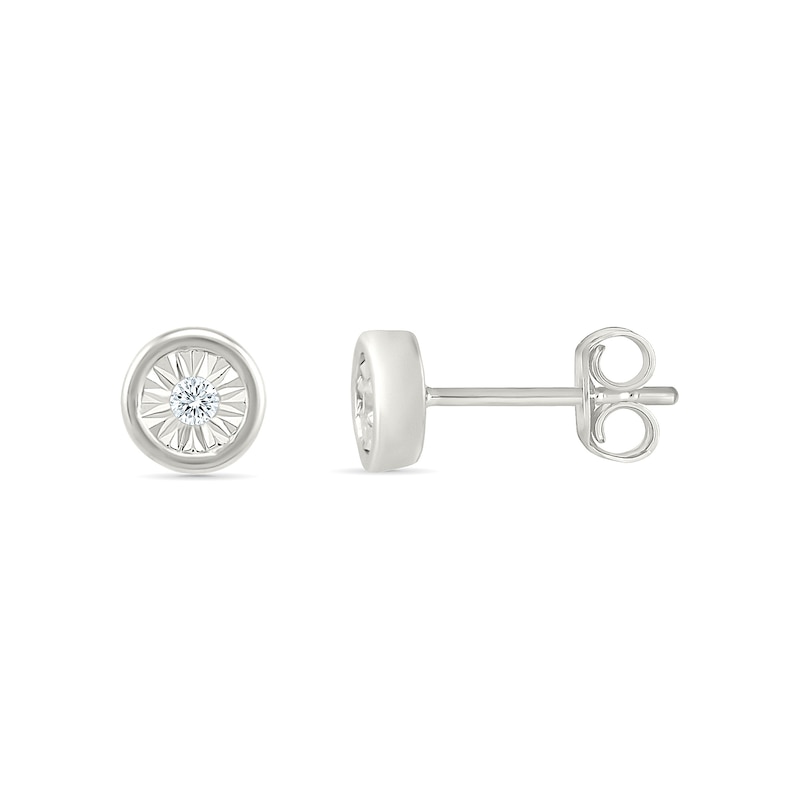 Main Image 3 of KAY Lab-Grown Diamonds Studs 1/20 ct tw Sterling Silver