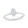 Thumbnail Image 1 of Diamond Marquise-Shaped Promise Ring 1/20 ct tw Sterling Silver