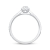 Thumbnail Image 2 of Diamond Marquise-Shaped Promise Ring 1/20 ct tw Sterling Silver