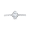 Thumbnail Image 3 of Diamond Marquise-Shaped Promise Ring 1/20 ct tw Sterling Silver