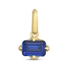 Thumbnail Image 1 of STUDIO BY KAY Emerald-Cut Blue Lab-Created Sapphire East-West Charm 24K Yellow Gold Vermeil Sterling Silver