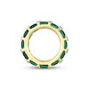 Thumbnail Image 3 of STUDIO BY KAY Baguette-Cut Lab-Created Emerald East-West Rondelle Charm 24K Yellow Gold Vermeil Sterling Silver