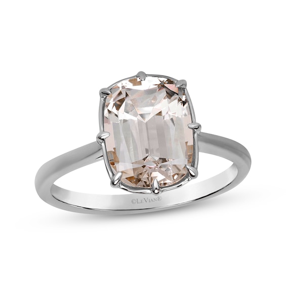 Le Vian Cushion-Cut Natural Champagne Quartz Solitaire Ring 14K Vanilla Gold