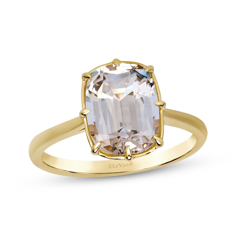 Main Image 1 of Le Vian Antique Cushion-Cut Natural Nude Quartz Solitaire Ring 14K Honey Gold