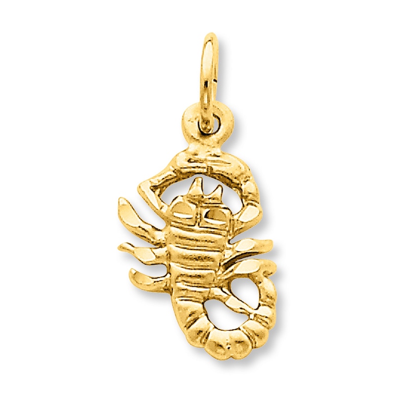 Zodiac Sign Charms - Gold Plated Astrology Horoscope Mini Charms Scorpio