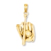 Thumbnail Image 1 of 3D Baseball Charm 14K Yellow Gold