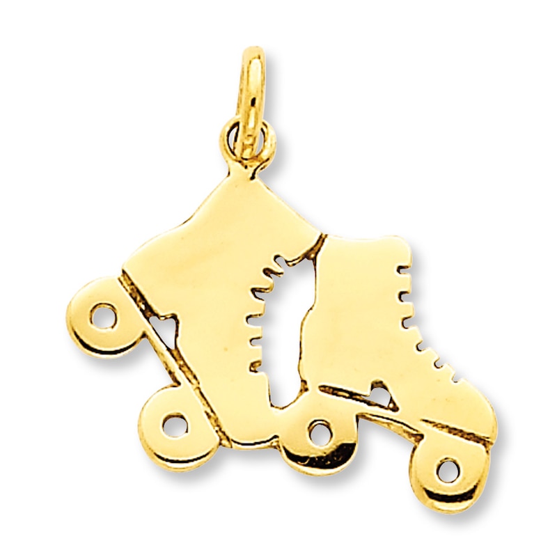 Main Image 1 of Roller Skates Charm 14K Yellow Gold