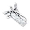 Thumbnail Image 0 of Golf Bag with Clubs Charm 14K White Gold