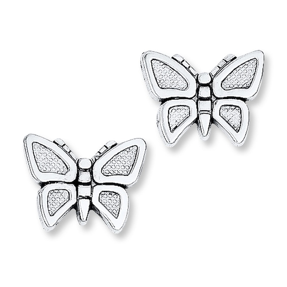Butterfly Earrings 14K White Gold | Kay