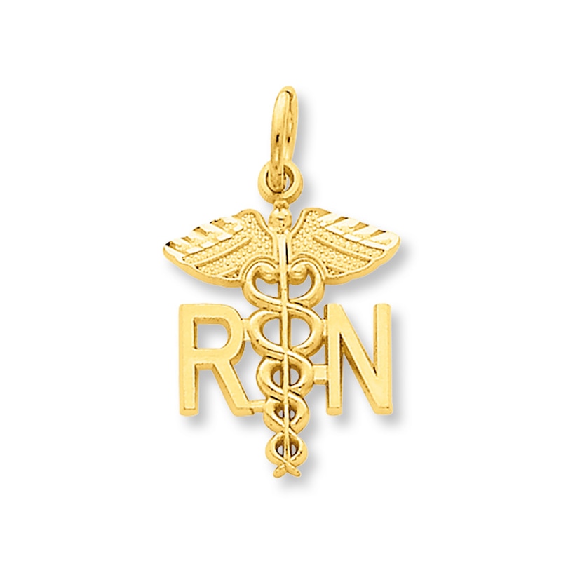 Main Image 1 of Nurse Charm 14K Yellow Gold