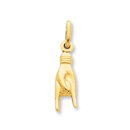 &quot;Rock On&quot; Charm 14K Yellow Gold
