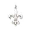 Thumbnail Image 0 of Fleur-de-Lis Charm 14K White Gold