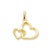 Thumbnail Image 1 of Double Heart Charm 14K Yellow Gold