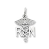 Thumbnail Image 1 of Nurse Charm 14K White Gold