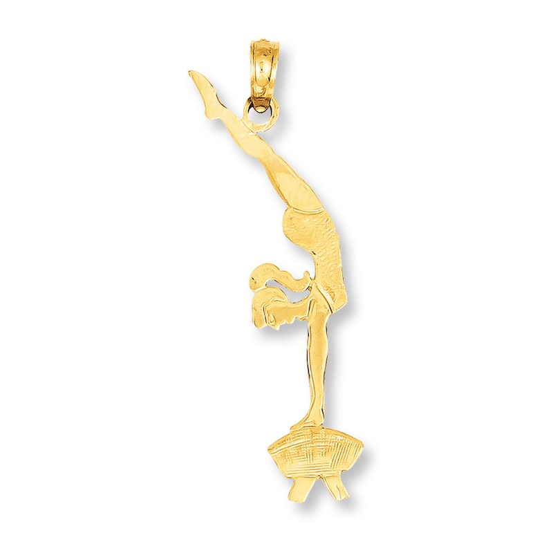 Main Image 1 of Gymnast Charm 14K Yellow Gold