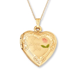 Heart Locket 14K Yellow Gold