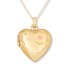 Thumbnail Image 1 of &quot;Mom&quot; Heart Locket 14K Yellow Gold 18&quot;