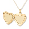 Thumbnail Image 1 of "Mom" Heart Locket 14K Yellow Gold 18"