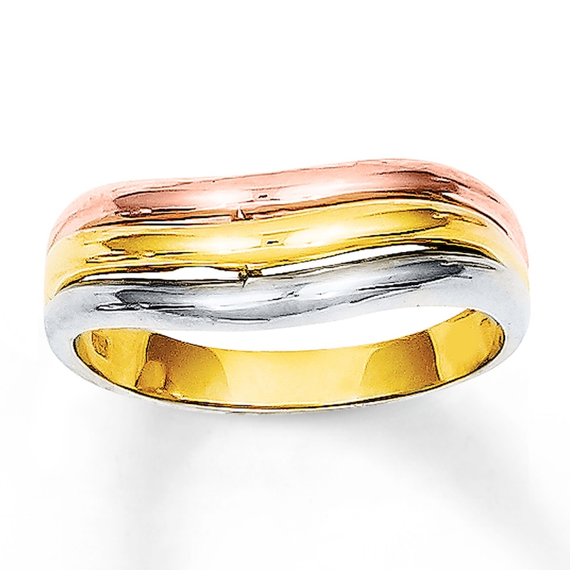 Main Image 1 of Women's Trio Band 14K Tri-Color Gold
