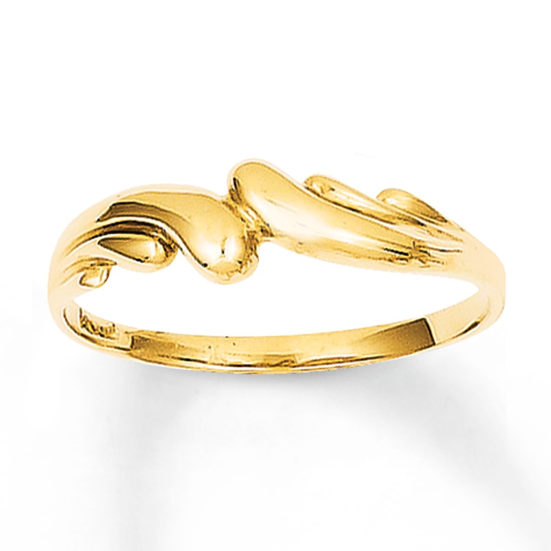 Main Image 1 of Swirl Ring 14K Yellow Gold