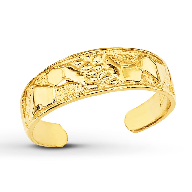 Main Image 1 of Footprints Toe Ring 14K Yellow Gold