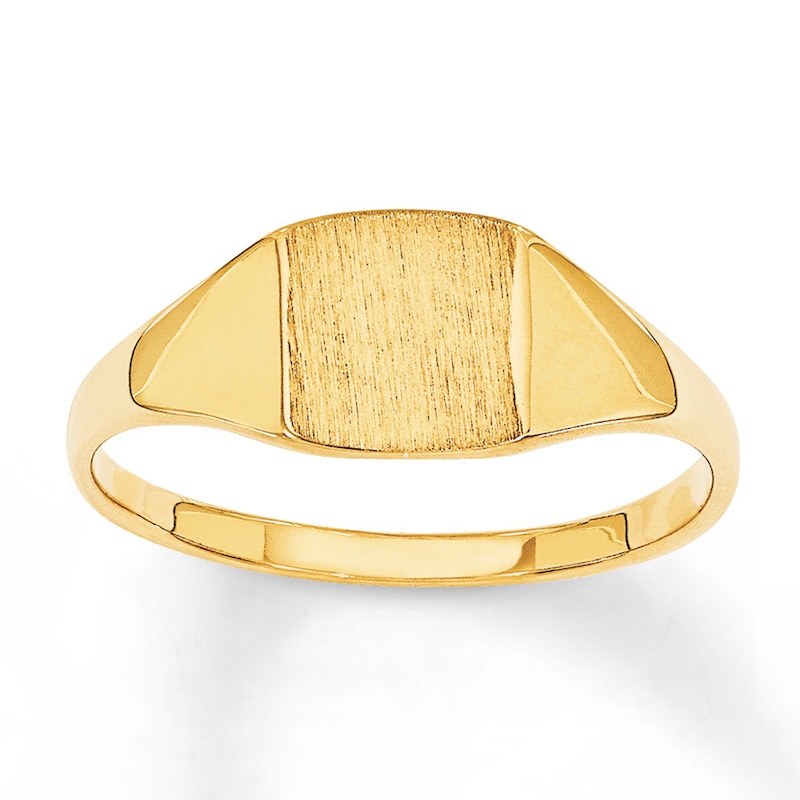 Main Image 1 of Women's Signet Ring 14K Yellow Gold