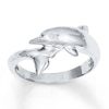 Thumbnail Image 0 of Dolphin Ring 14K White Gold