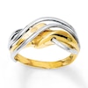 Thumbnail Image 1 of Dome Wave Ring 14K Two-Tone Gold