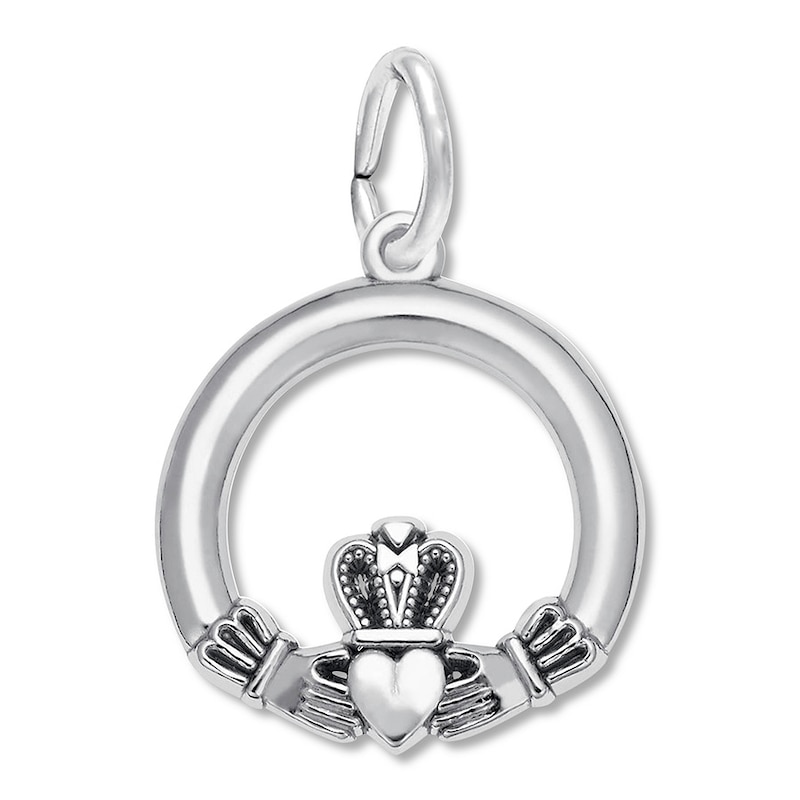 Claddagh Charm Sterling Silver