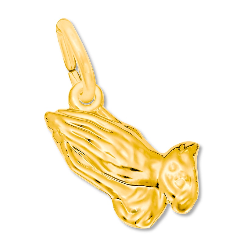 Main Image 1 of Praying Hands Charm 14K Yellow Gold