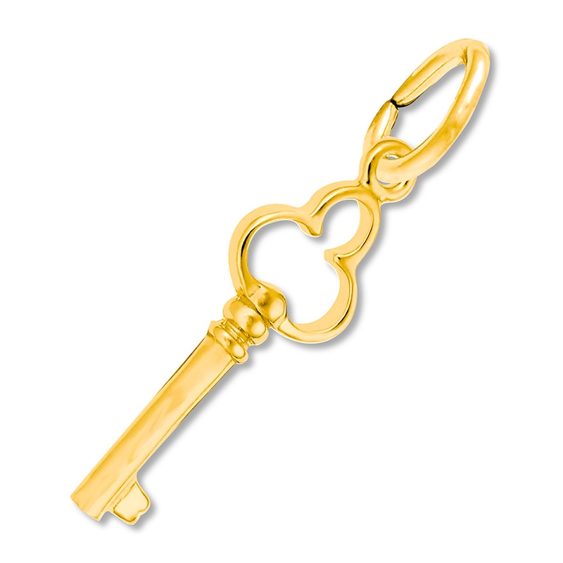 Main Image 1 of Key Charm 14K Yellow Gold