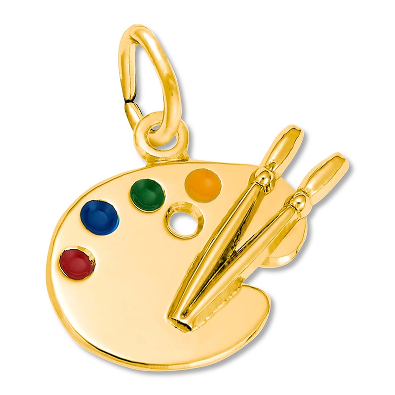 Main Image 1 of Artist Palette Charm 14K Yellow Gold