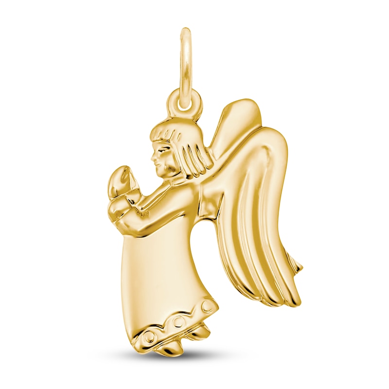 Main Image 1 of Praying Angel Charm 14K Yellow Gold