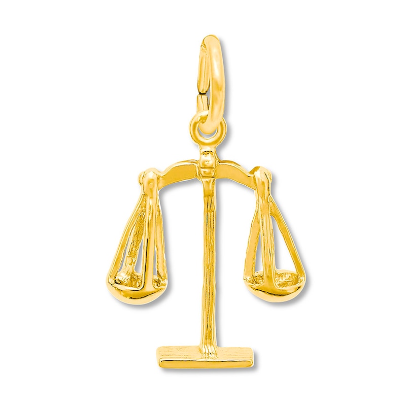 Main Image 1 of Scales of Justice Charm 14K Yellow Gold