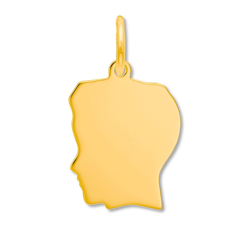 Main Image 1 of Boy Charm 14K Yellow Gold